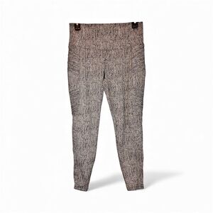 Athleta Gray Textured Moto Leggings Size M